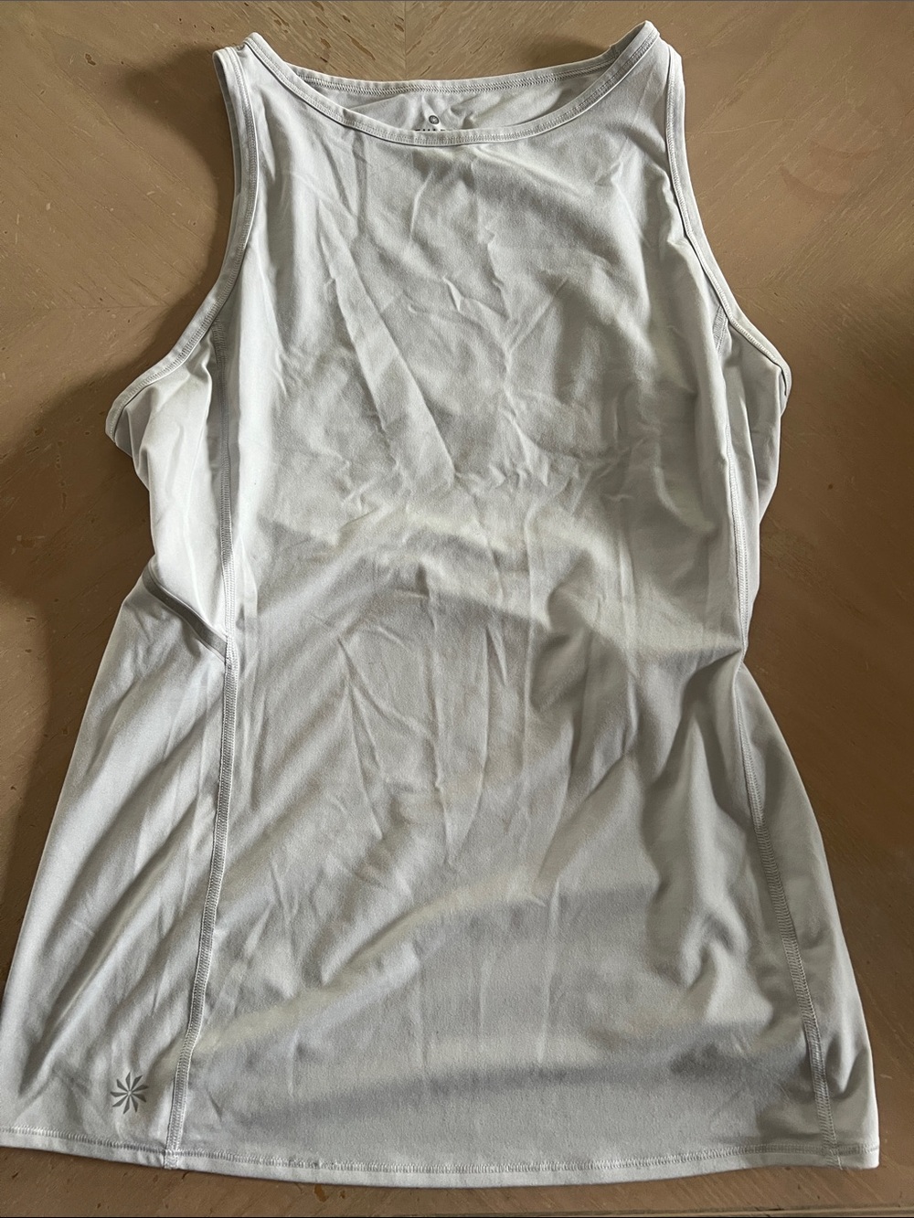 Athleta White Racerback Performance Tank